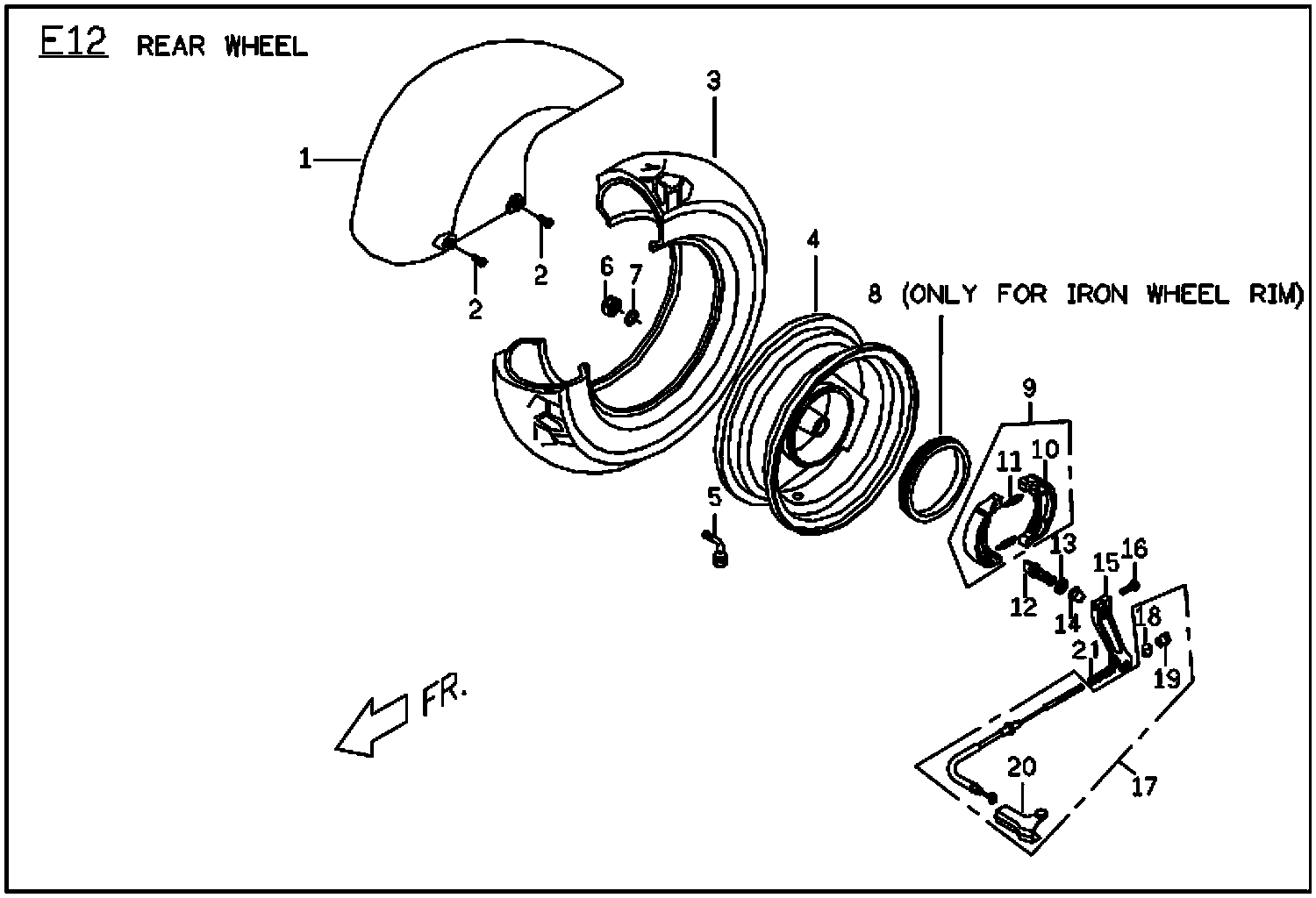 Rattler 110 Rear Wheel